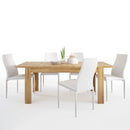Cortina Extendable Dining Table with 4 Chairs by Lavishway | Dining Table Set-30615
