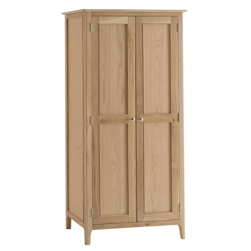Nordic Oak Full Hanging Wardrobe by Lavishway | Wardrobe-32299