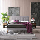 Novara Padded Headboard Fabric Bed by Lavishway | Fabric Beds-26981