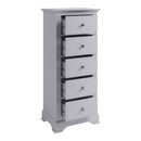 Bolton Grey Painted 5 Chest of Drawers by Lavishway | Chest Of Drawers-31533