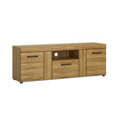 Cortina Grandson Oak Finish Tall 2 Doors TV Unit