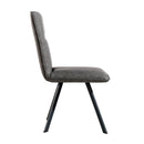 Contemporary Faux Leather Grey Dining Chair by Lavishway | Dining Chairs-32888