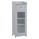 Alaska Grey 1 Glass Door Bathroom Cabinet by Lavishway | Cupboards & Cabinets-30892