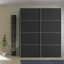 Verona Oak Finish Sliding Wardrobe by Lavishway | Wardrobe-33280