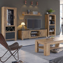 Rapallo Chestnut Finish 2 Doors TV Unit by Lavishway | TV Units Cabinets-28632