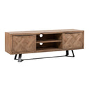Hamsterley Modern Solid Wooden 2 Door TV Unit by Lavishway | TV Units Cabinets-31895