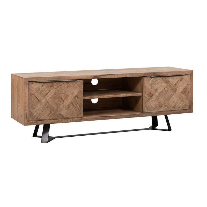 Hamsterley Modern Solid Wooden 2 Door TV Unit by Lavishway | TV Units Cabinets-31895