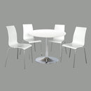 Soho Gloss Contemporary White Dining Set by Lavishway | Dining Table Set-30933
