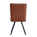 Classic Design Tan Faux Leather Dining Chair by Lavishway | Dining Chairs-32885