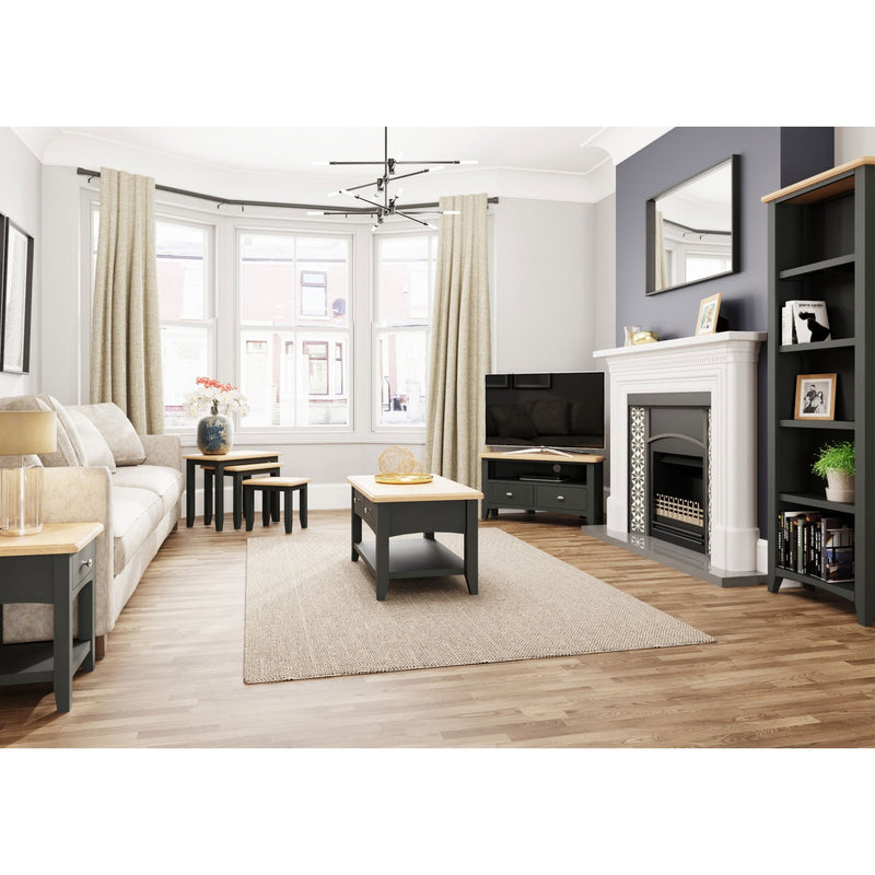 Grantham Flip Oak Top Grey Dining Table by Lavishway | Dining Tables-36925