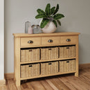 Oregon Oak 6 Baskets Unit Cabinet by Lavishway | Hallway Cabinets-31750