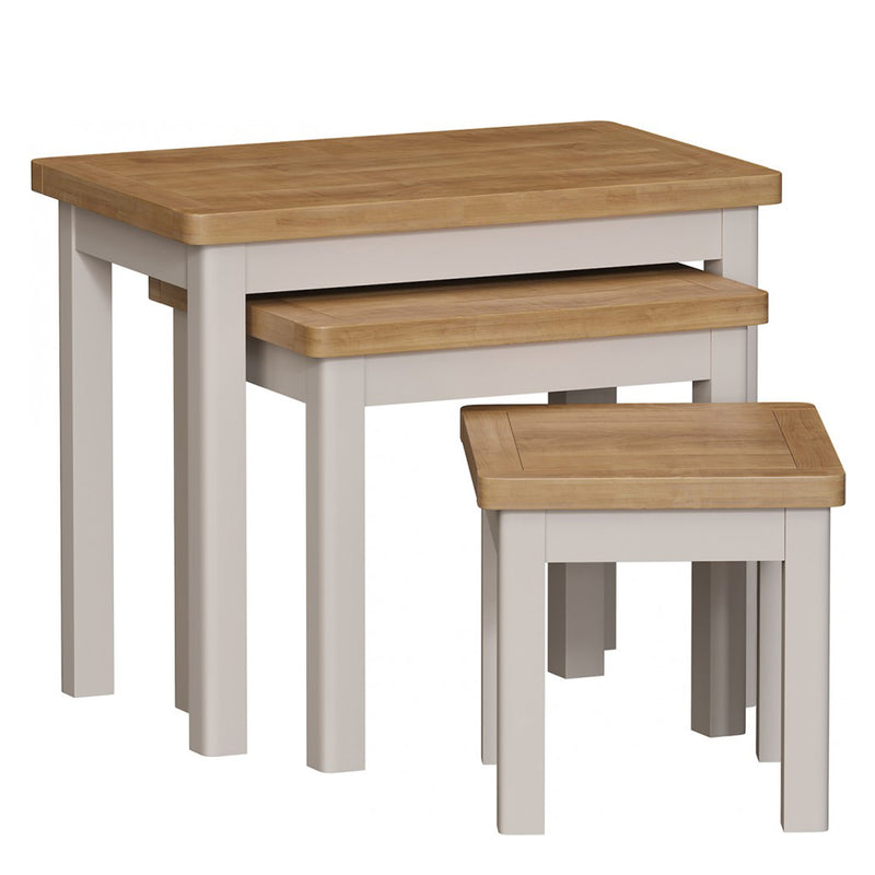 Rutland Dove Grey Nest of 3 Tables by Lavishway | Nest of Tables-31462