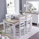 Tattershall Oak Extendable White Dining Table by Lavishway | Dining Tables-33275
