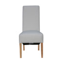 Scroll Back Fabric Dining Chair Set of 2 by Lavishway | Dining Chairs-36154