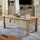 Corona Pine Grey Living Room Furniture by Lavishway | Coffee Tables-43000