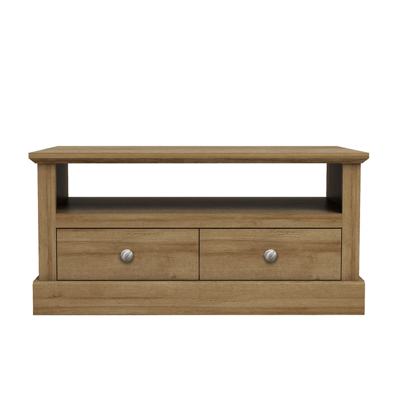 Devon Oak 2 Drawer Coffee Table by Lavishway | Coffee Tables-35140