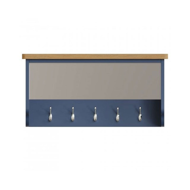 Rutland Blue Painted Hall Bench Top by Lavishway | Hall Trees-33749