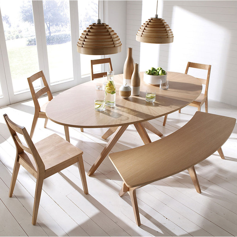 Malmo Solid Oak Round Dining Table | Lavishway UK