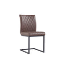 Modern Stella Brown Stitch Dining Chair by Lavishway | Dining Chairs-32874