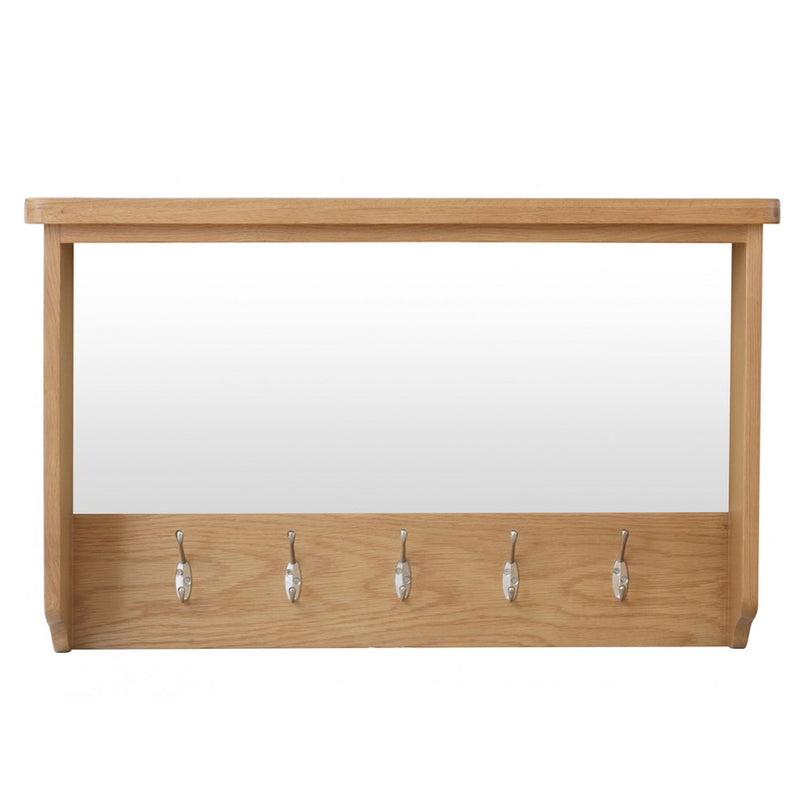 Oregon Solid Oak Wood Hall Bench Top by Lavishway | Hall Trees-36222