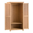 Chunky Oak Solid Wood 2 Doors Wardrobe by Lavishway | Wardrobe-32621
