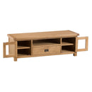 Chunky Solid Oak 2 Doors Large TV Unit by Lavishway | TV Units Cabinets-35014
