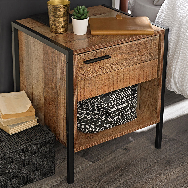 Hoxton 1 Drawer Bedside Cabinet by Lavishway | Bedside Tables-35261