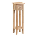 Nordic Oak Single Drawer Plant Stand by Lavishway | Ornaments & Decoration-31497