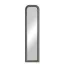 Leaner Grey Round Top Corners Wall Mirror by Lavishway | Wall Mirrors-31226