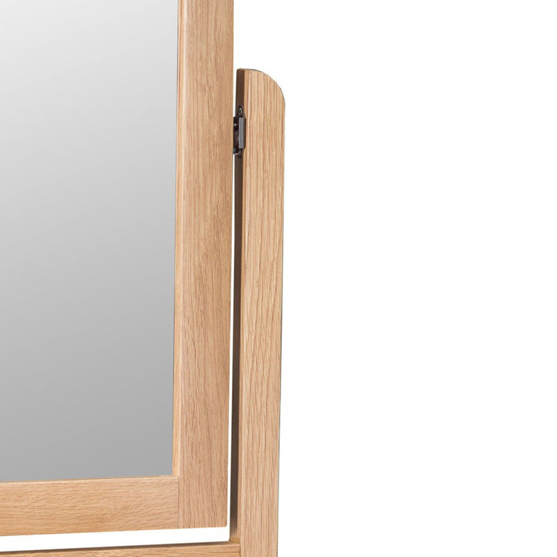 Nordic Oak Trinket Dressing Table Mirror by Lavishway | Table Mirrors-32170