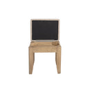 Heirloom Oak Finish Dressing Table Stool by Lavishway | Dressing Table Stools-32425