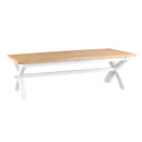 Tattershall Oak Cross Extending White Table by Lavishway | Dining Tables-33132