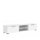 Match White High Gloss 2 Drawers TV Unit by Lavishway | TV Units Cabinets-29455