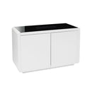 Matrix Blue LED Light Top White Sideboard by Lavishway | Sideboards-35382