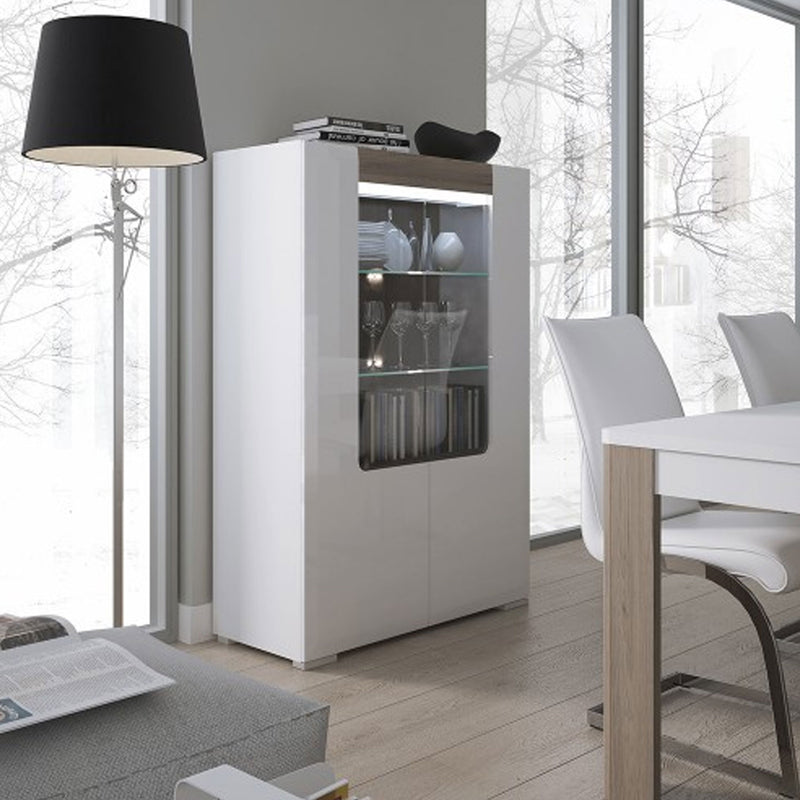 Toronto Dining Table with 4 White Chairs by Lavishway | Dining Table Set-30584