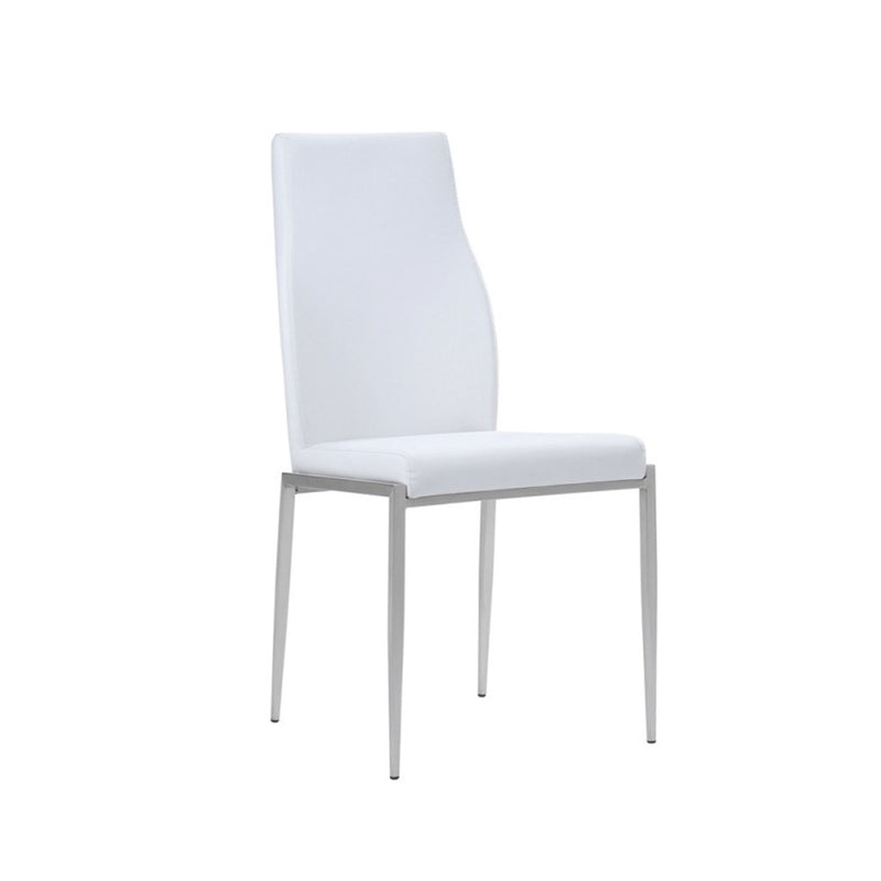 Toronto Dining Table with 4 White Chairs by Lavishway | Dining Table Set-30579