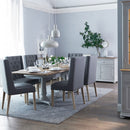 Marseille Soft Grey Extandable Dining Table by Lavishway | Dining Tables-31882