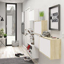 Shoes White 2 Tilting Doors Shoe Cabinet by Lavishway | Shoe Cabinets-29080