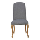 Luxury Grey Finish Dining Chair Set of 2 by Lavishway | Dining Chairs-36176