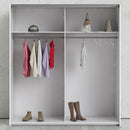 Verona Truffle Oak Finish Sliding Wardrobe by Lavishway | Wardrobe-28670