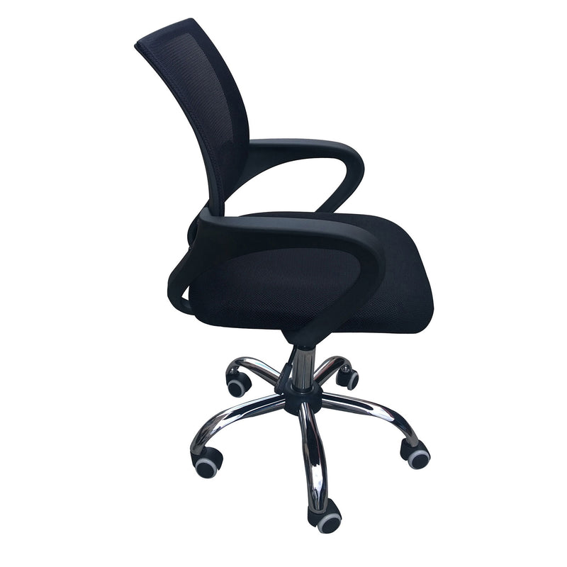 Tate Mesh Back Black Office Chair by Lavishway | Mesh Chairs-35162