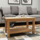 Oregon Solid Oak Wood Coffee Table by Lavishway | Coffee Tables-31638