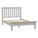 Tattershall Oak Top Finish Bed Frame in Grey by Lavishway | Wooden Beds-35991