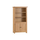 Chunky Oak Solid Wood Large Bookcase by Lavishway | Book Shelves and Cabinets-30739