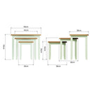 Grantham White Painted Nest Of 3 Tables by Lavishway | Nest of Tables-31153