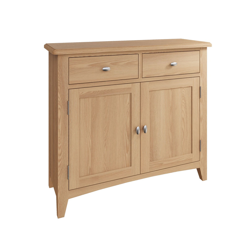 Guildford Solid Oak 2 Drawers Slim Sideboard by Lavishway | Sideboards-31944