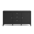 Madrid Black Wooden 2 Doors Large Sideboard by Lavishway | Sideboards-29923