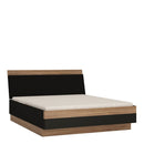 Monaco Stirling Oak and Matt Black Bed Frame by Lavishway | Wooden Beds-29931