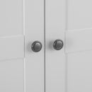 Swallow 2 Doors Full Hanging White Wardrobe by Lavishway | Wardrobe-31579