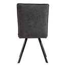 Contemporary Faux Leather Grey Dining Chair by Lavishway | Dining Chairs-32889